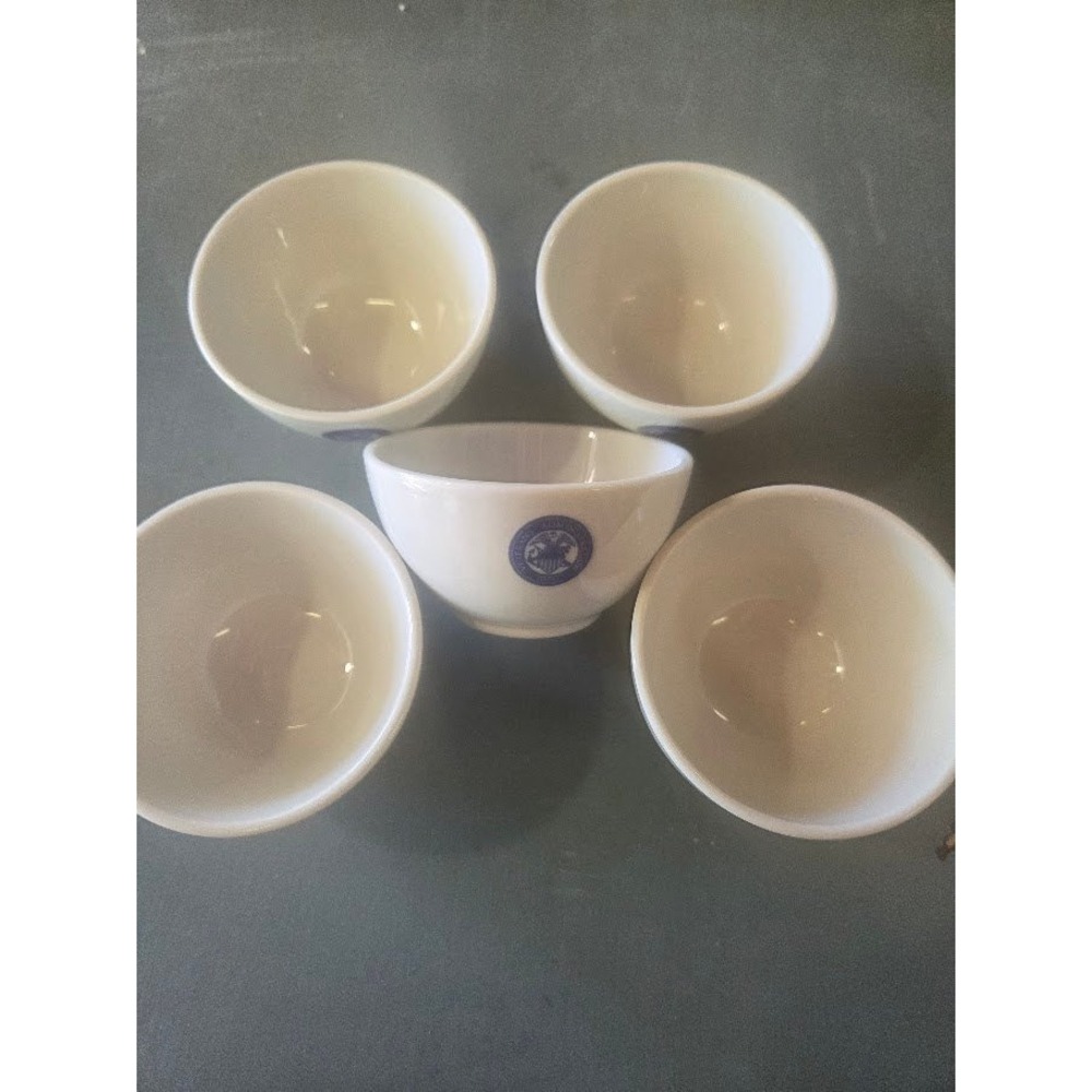 Vintage Shenango China Veterans Administration 1930 Small Bowls Set of 5 White